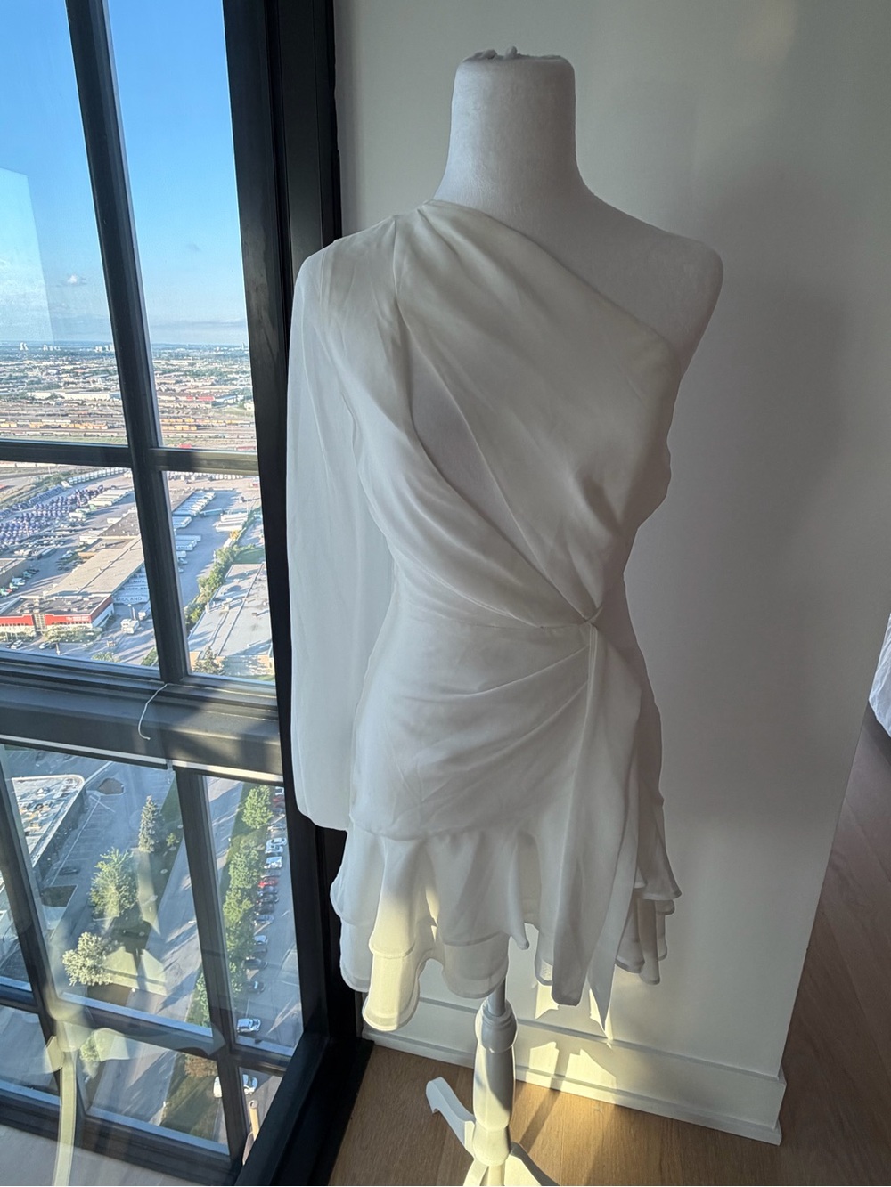 REVOLVE One-Shoulder White Mini Dress